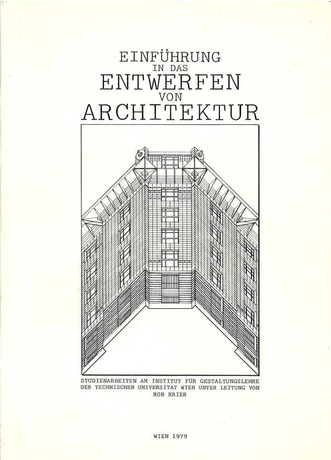 Cover of the book “Einfuehrung in das Entwerfen von Architektur”