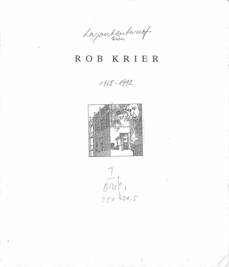 Cover of the book “Wien 1968 - 1992 (Layoutentwurf)”